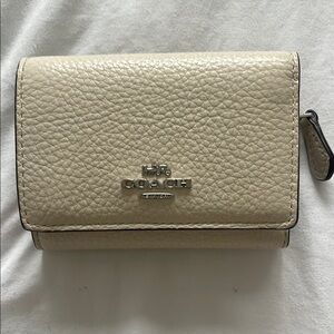 Coach Cream Leather Women's Wallet
